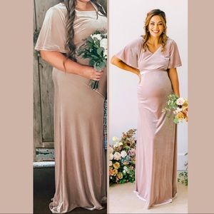 REVELRY Reese Bridesmaid Dress - Champagne